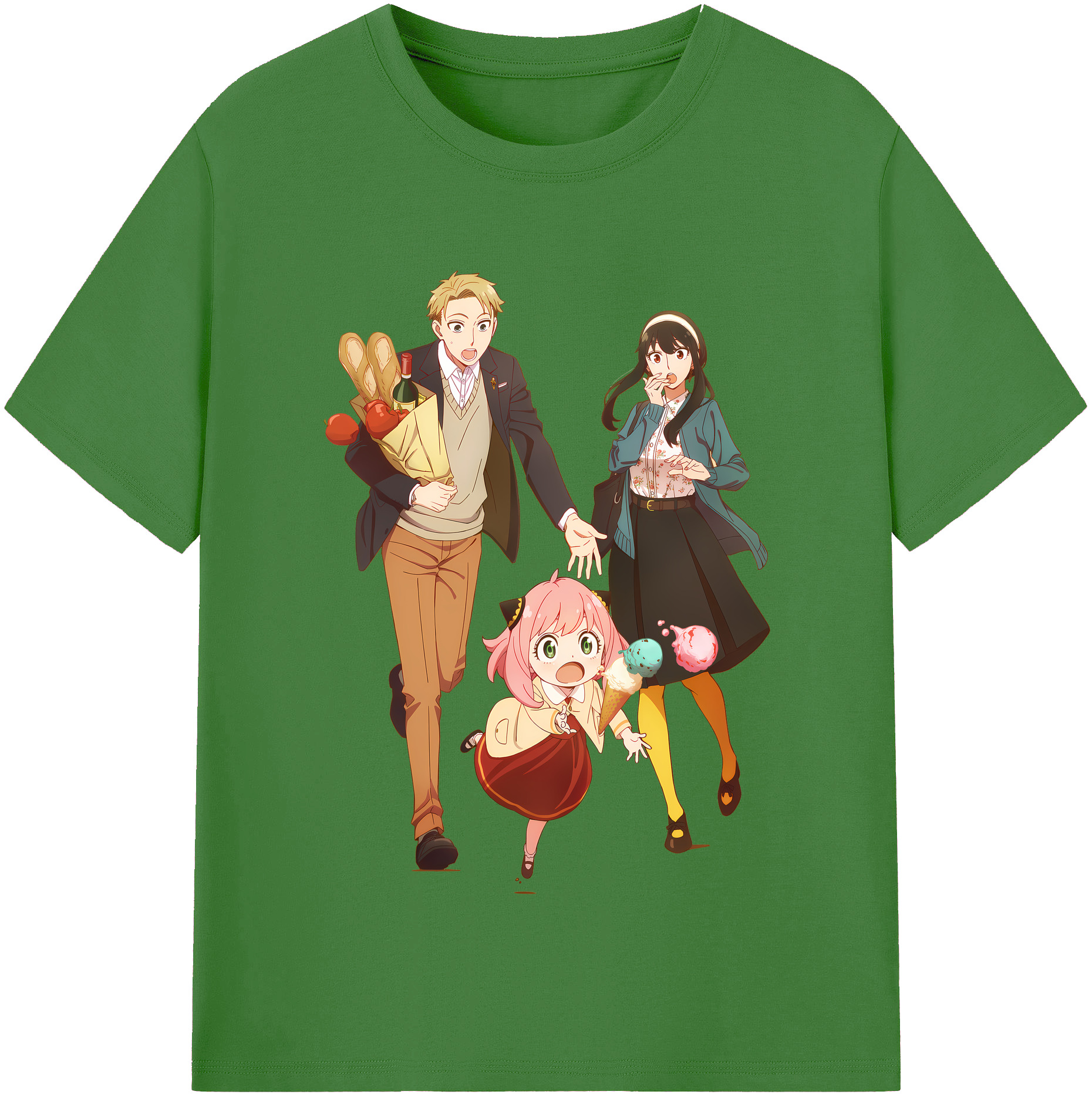 （画像用） SPY×FAMILY间谍家家酒 レディースカジュアルプリントTシャツ（綿100％）